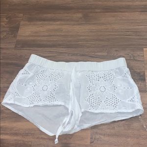 White Pajama Shorts Size M